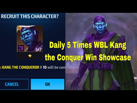 Daily 5 Times WBL Kang the Conquer Win Showcase For Unlock Kang Character - Marvel Future Fight