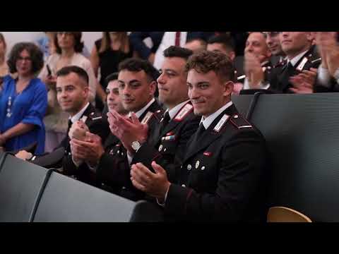 Conseguimento laurea triennale in “Scienze Giuridiche della Sicurezza" dei Marescialli del 10° Corso