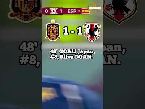 Japan vs Spain 2-1🔥│Extended Highlights│WC2022│#football #shorts