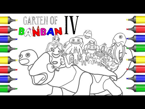 Garten Of Banban Chapter 4 New Coloring pages / Color All New Monsters /