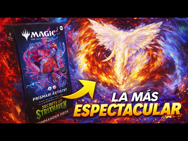 Vídeo relacionado con Mazo de Commander de Secretos de Strixhaven, de Magic: The Gathering - Arte de Prismari (Versión en Español)