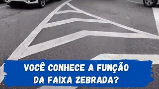 #EducaTrânsito - Você conhece a função da Faixa Zebrada?