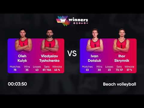 07:35 O. Kulyk / V. Tyshchenko - I. Datsiuk / I. Skrynnik 31.01.2023 | Winners Beach Volleyball