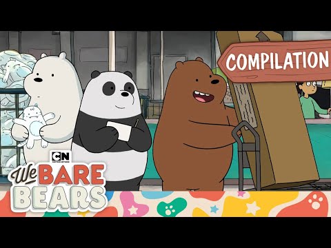 Bears Go Shopping 🛒🐻🛍️ Funniest We Bare Bears Marathon | Cartoon Network