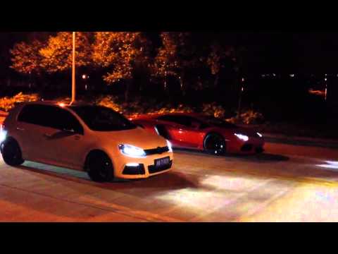 APR Golf R Stage 2+ VS Lamborghini LP700-4, 1/4 de milla