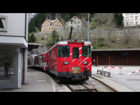 MGB - Ride from Brig to Göschenen behind a HGe 4/4'' electric (Part 3)