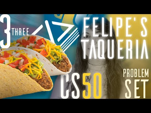 PROBLEM SET 3: FELIPE'S TAQUERIA | SOLUTION (CS50 PYTHON)