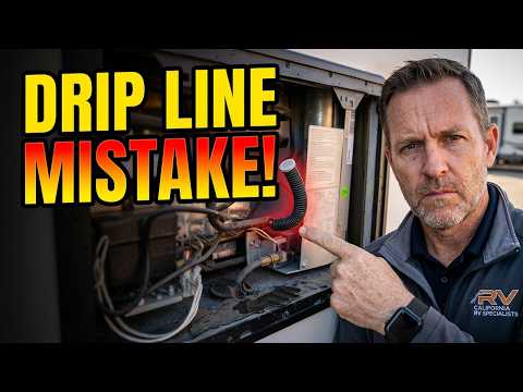 RV Refrigerator Condensation Drip Line MISTAKE - Do This FIRST!