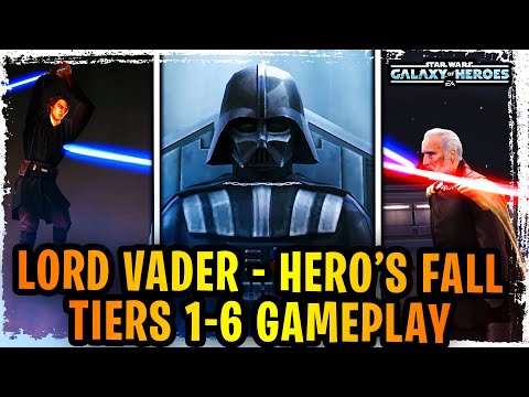 Lord Vader Hero's Fall Galactic Legend Event Tiers 1-6 COMPLETED + GUIDE - Galaxy of Heroes