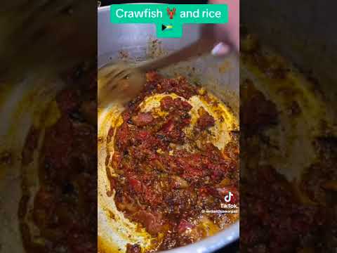 crawfish and rice Bahamian style food 🇧🇸