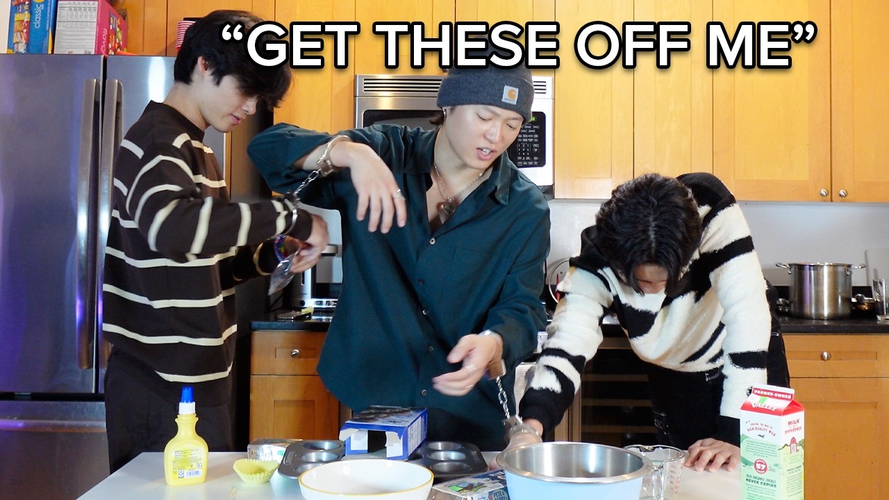 HANDCUFFED BROTHERS TRY BAKING CHALLENGE