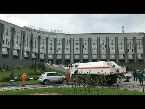 Images of aftermath after five die in fire at Russian coronavirus hospital | AFP