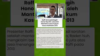 Raffi Ahmad Ditagih Honor Rp 250 Juta oleh Mantan Kuasa Hukum Kasus Narkoba 2013