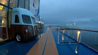 Walking Tour : Cruise Ship Running Track | Early Morning Lap | Ovation of the Seas