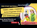 DAWSTWAD/CMWSSB - Junior Engineers study materials / diploma civil engineering book