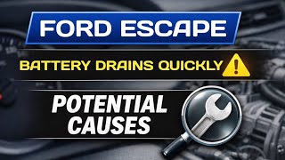 Ford Escape Battery Drains Quickly – Why It May Happen