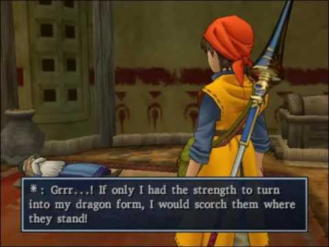 213 Dragon Quest 8 Cutscene - The Hero is not Welcome in the Dragovian Sanctuary