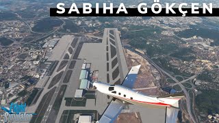 Sabiha Gökçen - LTJF - Istanbul - Turkey (with the new runway) video