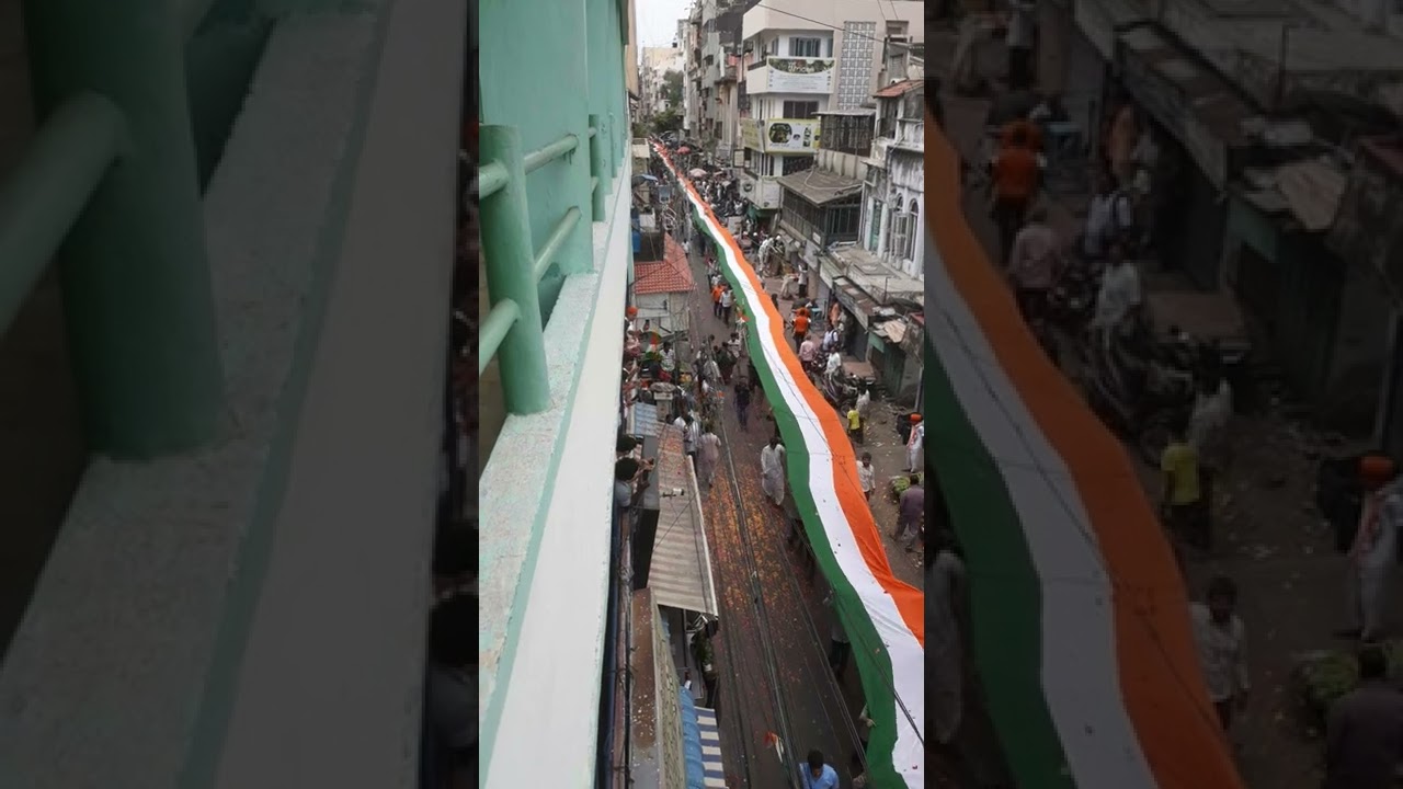 आजादी के अमृत महोत्सव पर भारत के तमिलनाडु राज्य चेन्नई में निकली सबसे बड़ी तिरंगा यात्रा