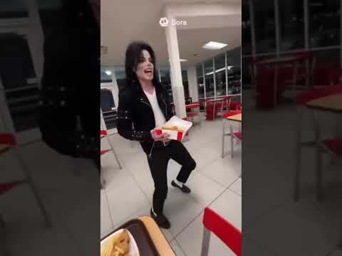 Micheal Jackson stealing chicken - Sora 2