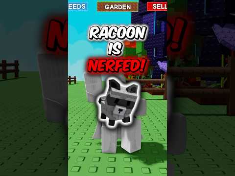 RACCOON PET Just Got Nerfed in Grow a Garden! (Roblox) #growagarden
