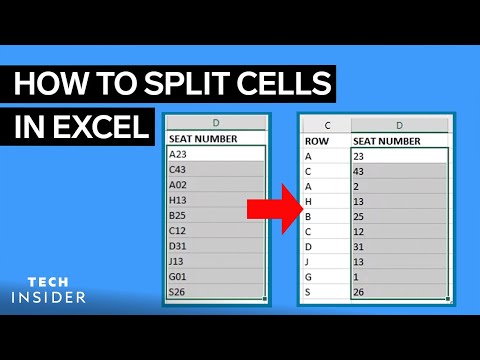 Excelのセルを列に分割する方法 (How To Split Excel Cells Into Columns)