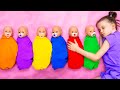 Kids Learn To Take Care Of Little Babies