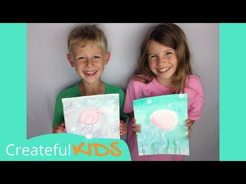 How To Paint a Jellyfish - Art Lesson for Kids