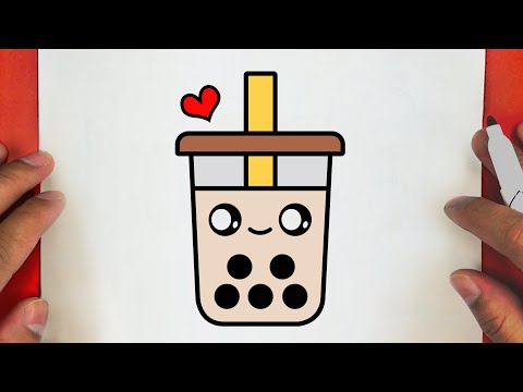 HOW TO DRAW A CUTE DRINK MILK COFFEE ,STEP BY STEP, DRAW Cute things