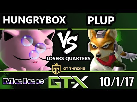 GTX 2017 Melee - PG | Plup (Sheik) vs Liquid'Hungrybox (Jigglypuff) - SSBM L.Quarters