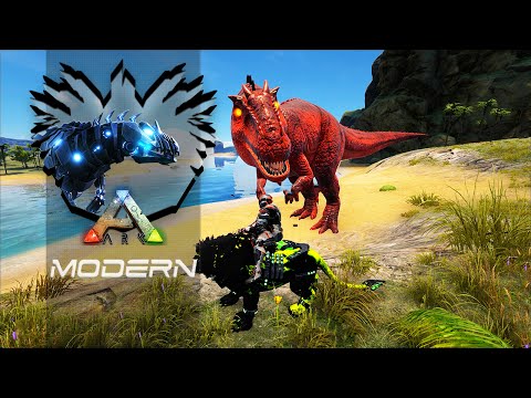 ARK Mods The Center T2EP38 - Lunar Fang, Domando Giganotosaurus Alpha!
