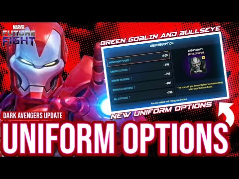 Green Goblin & Bullseye Uniform Options - Marvel Future Fight ( Pre-Update V660 )