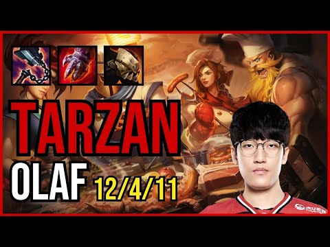 TARZAN - OLAF vs NOCTURNE Jungle - KR Grandmaster - Patch 11.7