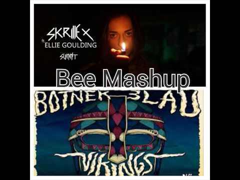 Skrillex - Summit feat. Ellie Goulding VS Botnek & 3LAU - Vikings (Bee Mashup)