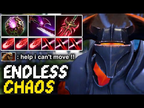 New Meta Chaos Knight Mid Build - Endless Chaos + Reality Rift 100% Can't Escape | Dota 2 7.30c