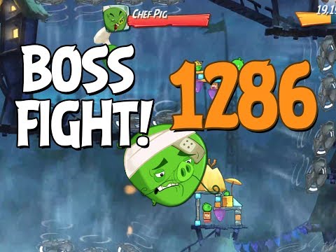 Angry Birds 2 Boss Fight 184! Chef Pig Level 1286 Walkthrough - iOS, Android