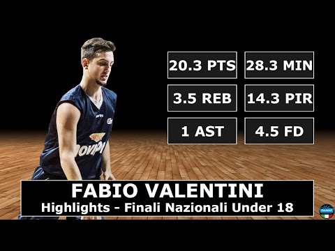 Fabio Valentini - Highlights - Finali Nazionali U18 Eccellenza 2016