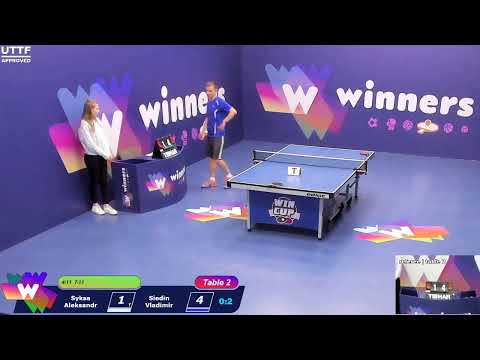 WINners CUP table 2  05.10 Syksa Aleksandr - Siedin Vladimir  19:00