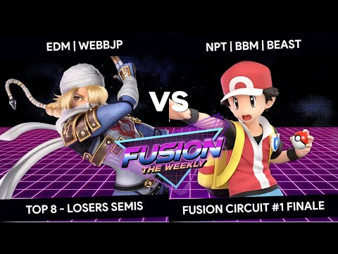 Fusion #1 Finale - WebbJP (Sheik) vs Beast (Pokemon Trainer) - Top 8 - Losers Semis