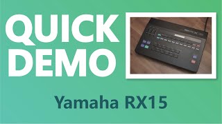 Video thumbnail for Yamaha RX15 Drum Machine - Quick Demo by tafony