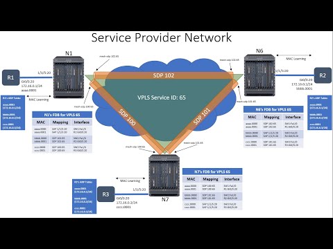 Nokia SR OS 7 Configuring a VPLS