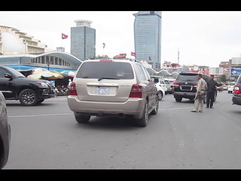 Phnom Penh road around New Market and Kandal Market