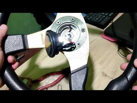 TRYING TO REPLACE MOMO STEERING WHEEL BUTTON HORN REPLICA ONLY on HONDA CIVIC EG HATCH D15B VLOG #5