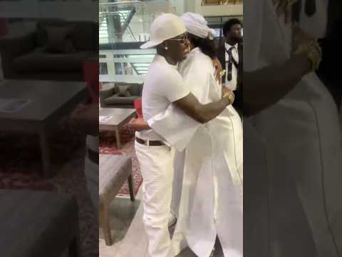 Asake and his mom back stage