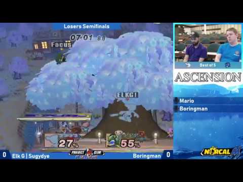 "Ascension 8/18/18" - Elk G | Sugydye (G&W) v. Boringman (Sonic) - Losers Semis