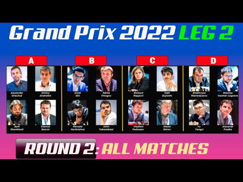 ROUND 02 | FIDE Grand Prix 2022 LEG 2 | Pool A,B,C,D | Giri, Shirov, Grischuk, Vachier-Lagrave...
