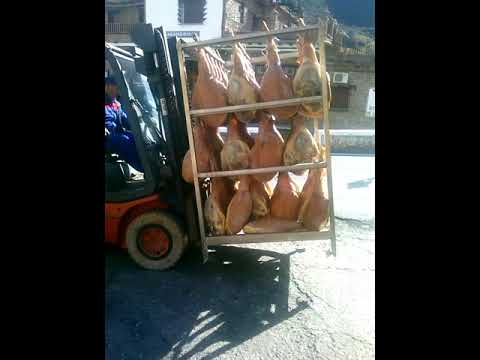 Jamones curados de muy alta calidad