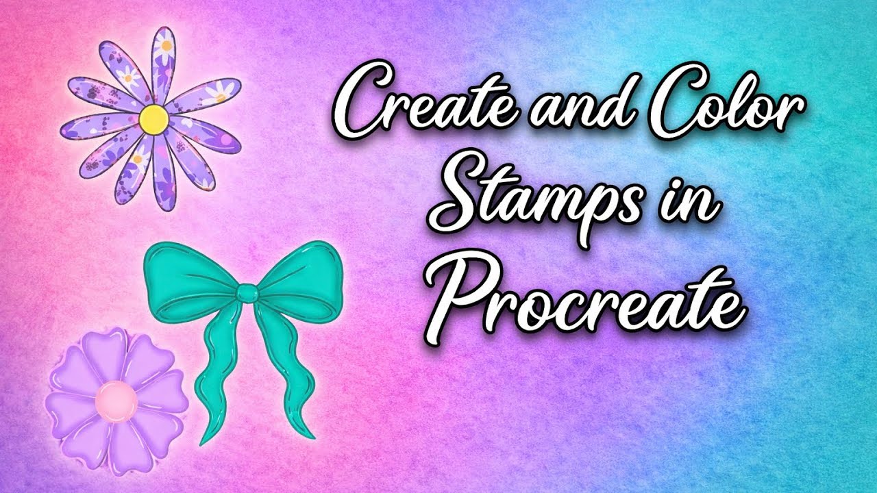 Creating and Coloring your own Stamps in Procreate