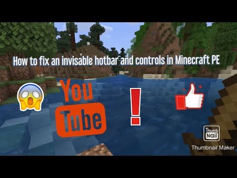 Foosball19 - How to fix invisible hotbar and controls on Minecraft PE (game glitch)
