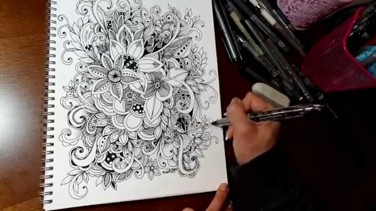 flower clusters by kcdoodleart